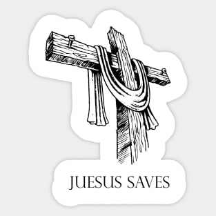 jesus saves from hell Sticker